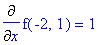 Diff(f(-2,1),x)