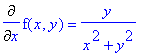 Diff(f(x,y),x)