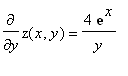Diff(z(x,y),y)