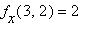 f[x](3,2)