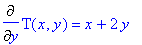 Diff(T(x,y),y)