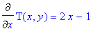 Diff(T(x,y),x)
