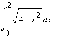 Int(sqrt(4-x^2),x