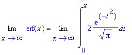 Limit(erf(x),x