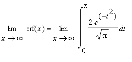 limit(erf(x),x