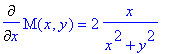 Diff(M(x,y),x)